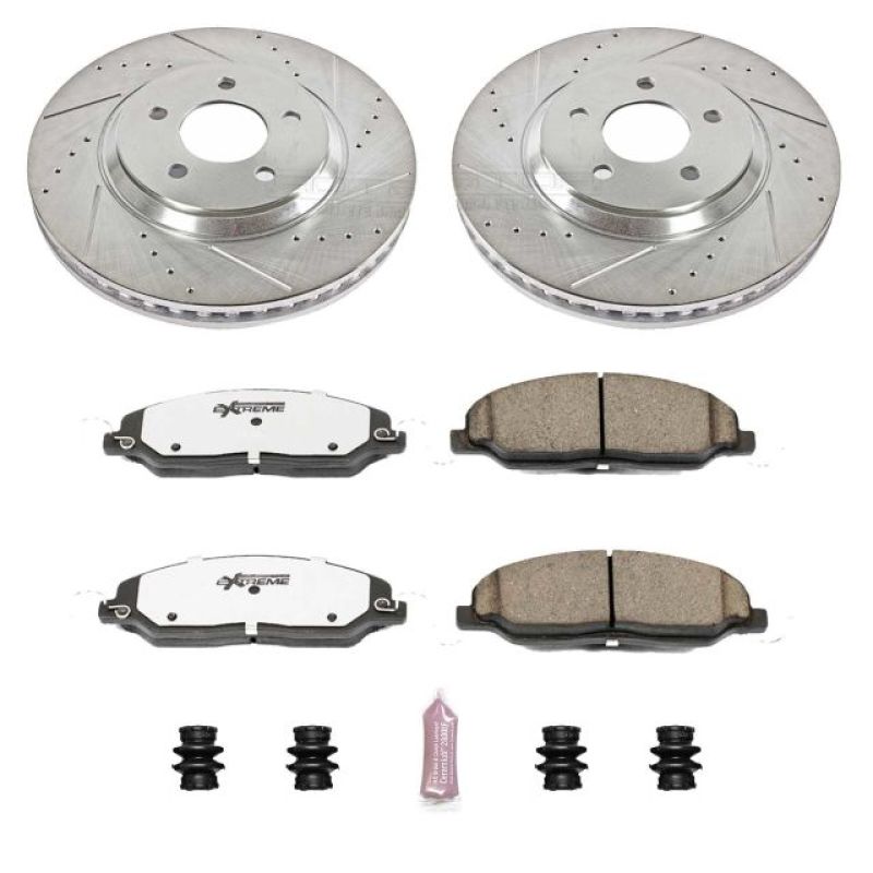 Power Stop 05-10 Ford Mustang Front Z26 Street Warrior Brake Kit - K1380-26