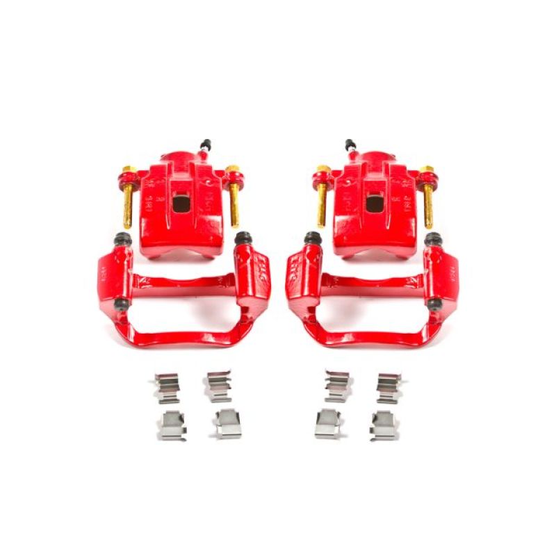Power Stop 08-15 Toyota Sequoia Rear Red Calipers w/Brackets - Pair - S3276 Power Stop 08-15 Toyota Sequoia Rear Red Calipers w/Brackets - Pair - S3276
