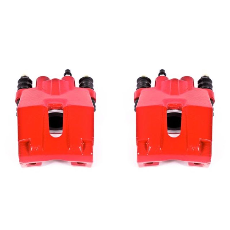 Power Stop 04-11 Ford F-150 Rear Red Calipers w/o Brackets - Pair - S4858