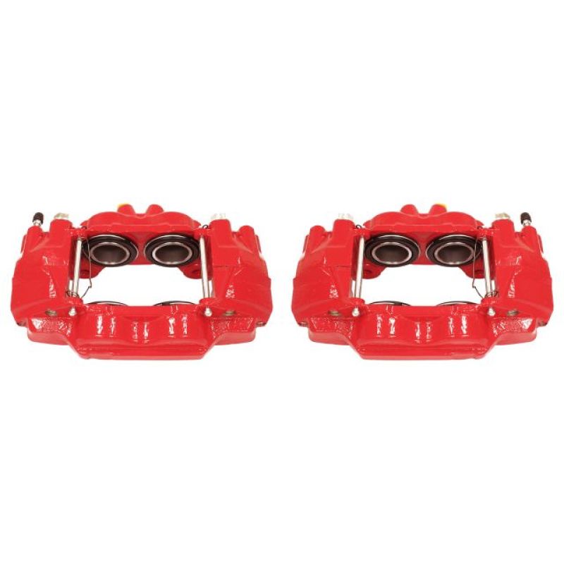 Power Stop 03-09 Toyota 4Runner Front Red Calipers w/o Brackets - Pair - S2984