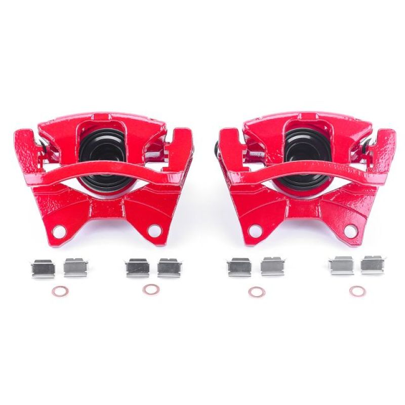 Power Stop 07-11 Dodge Nitro Rear Red Calipers w/Brackets - Pair - S5046 Power Stop 07-11 Dodge Nitro Rear Red Calipers w/Brackets - Pair - S5046