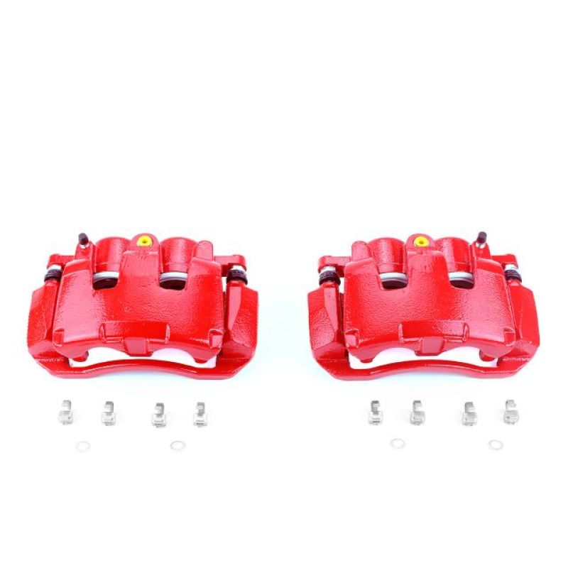 Power Stop 07-09 Chrysler Aspen Front Red Calipers w/Brackets - Pair - S5054