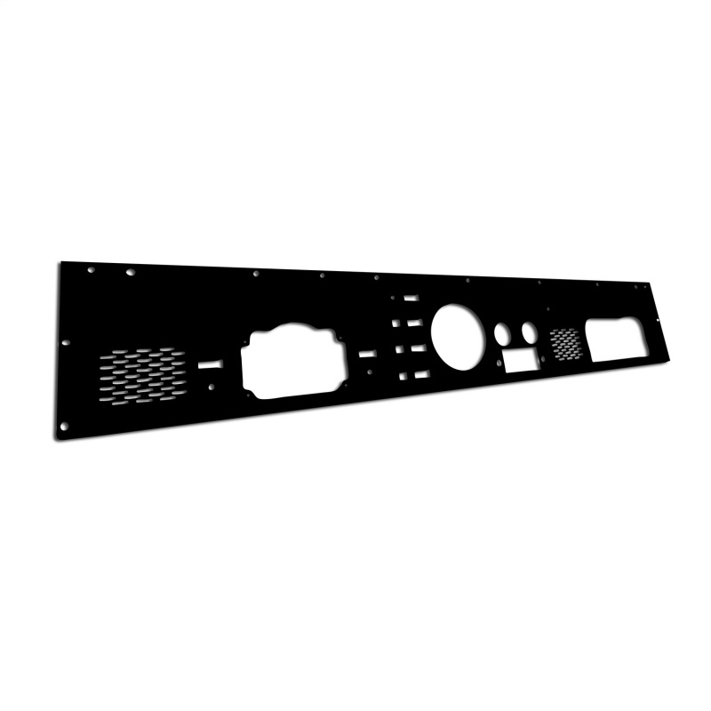 Rugged Ridge Dash Panel Pre-Cut Holes Black 76-86 Jeep CJ - 13320.12