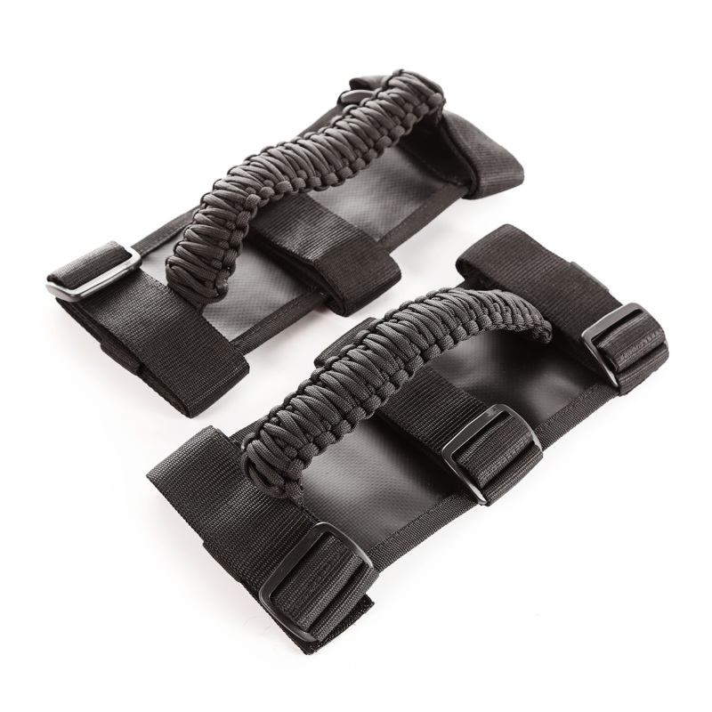 Rugged Ridge Paracord Grab Handles Black/Black Pair - 13505.30