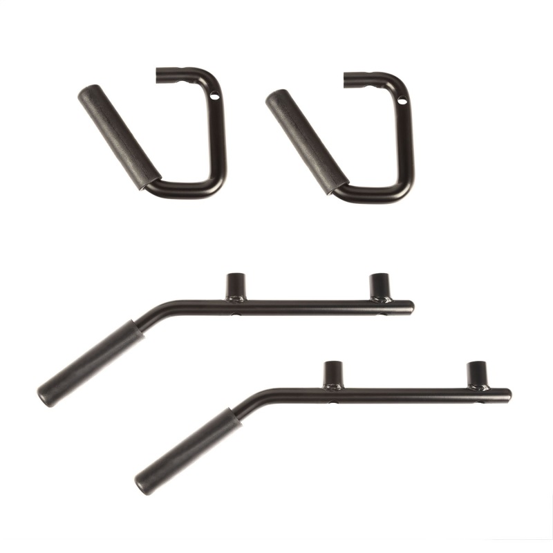 Rugged Ridge Steel Grab Handles F/R Kit Black 07-18 Jeep Wrangler JK/JKU - 13505.40