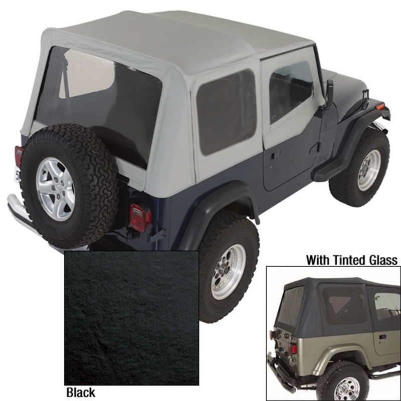 Rugged Ridge S-Top Door Skins Black Tinted Windows 88-95 Jeep Wrangler YJ - 13702.15