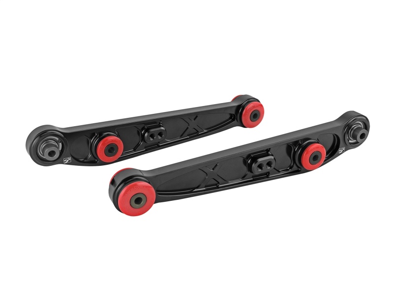 Skunk2 Honda/Acura EG/DC Alpha Series Rear Lower Control Arm Set - Black - 542-05-1195