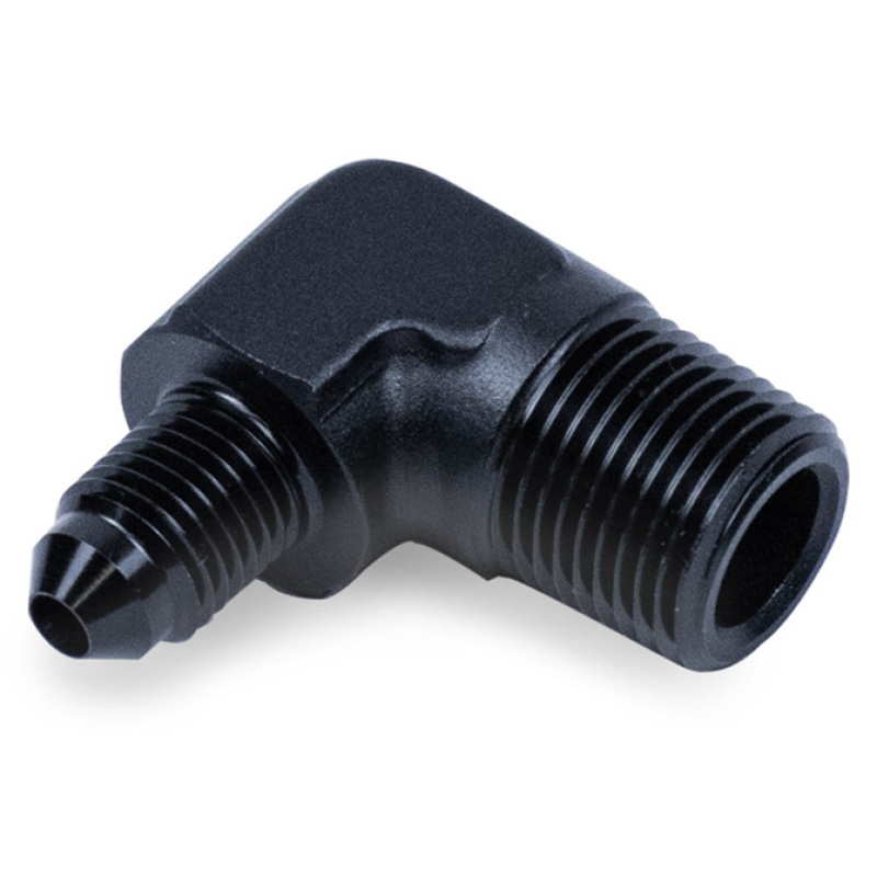 Snow Performance 3/8in NPT to 4AN Elbow Water Fitting (Black) - SNO-808-BRD