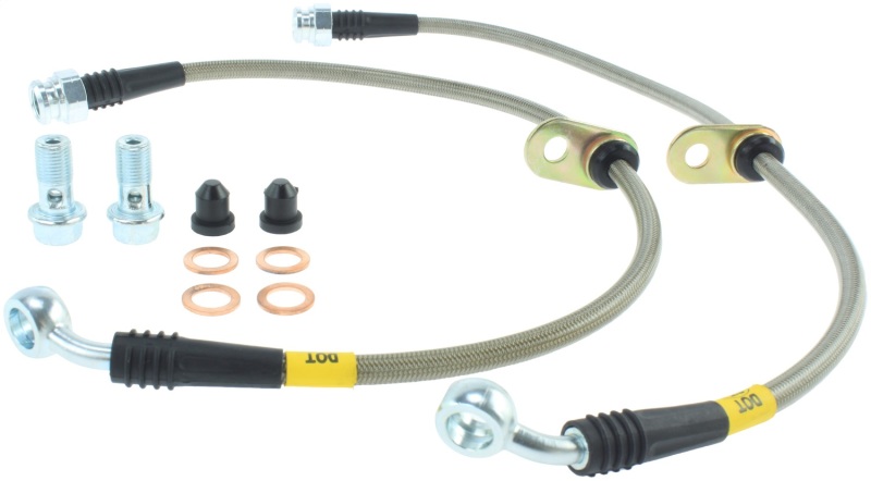 StopTech 94-01 Integra / 99-00 Civic Si w/Rear Disc Brakes Rear SS Brake Lines - 950.40500