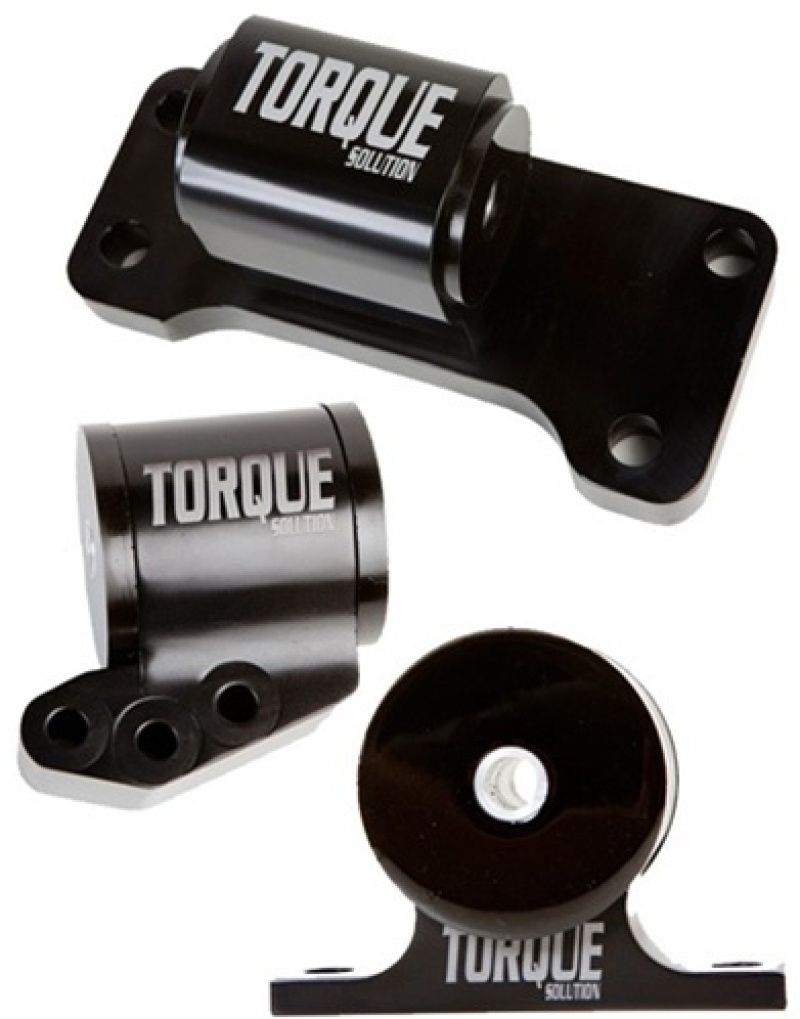 Torque Solution Billet Aluminum 3 piece Engine Mount Kit: Mitsubishi Evolution VII-IX 2001-2006 - TS-EV-125