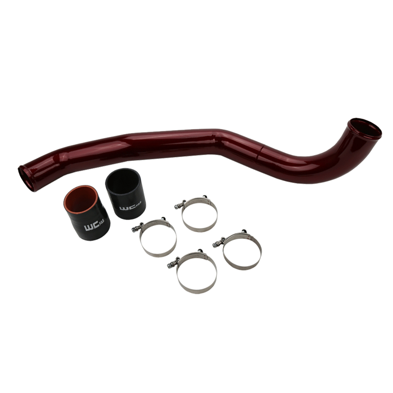 Wehrli 17-19 Chevrolet 6.6L L5P Duramax Driver Side 3in Intercooler Pipe - WCFab Red - WCF100708-RED