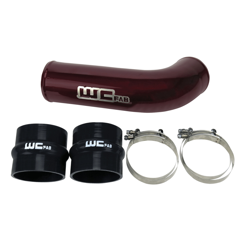 Wehrli 17-19 Chevrolet 6.6L L5P Duramax 4in Intake Pipe (Use w/OEM Air Box) - WCFab Red - WCF100709-RED