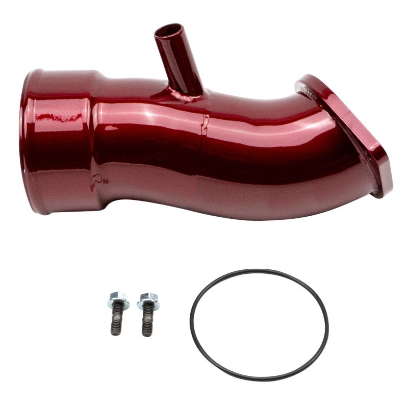 Wehrli 20-24 Chevrolet 6.6L L5P Duramax 3.5in Intake Horn w/PCV Port - WCFab Red - WCF100833-RED