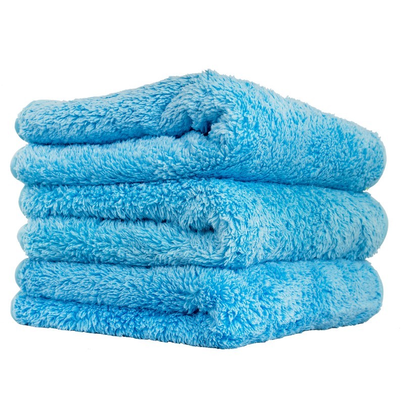 Chemical Guys Shaggy Fur-Ball Microfiber Towel - 16in x 16in - Blue - 3 Pack - MIC32103