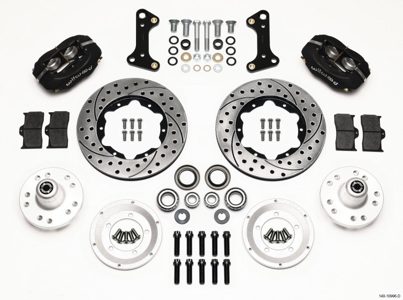 Wilwood Forged Dynalite Front Kit 11.00in Drilled 67-69 Camaro 64-72 Nova Chevelle - 140-10996-D