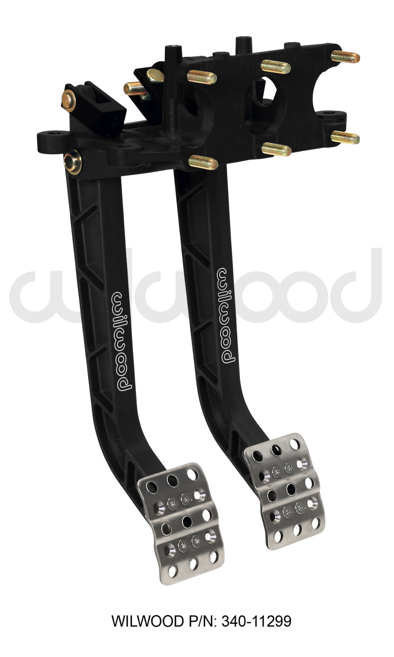 Wilwood Adjustable Dual Pedal - Brake / Clutch - Rev. Swing Mount - 6.25:1 - 340-11299