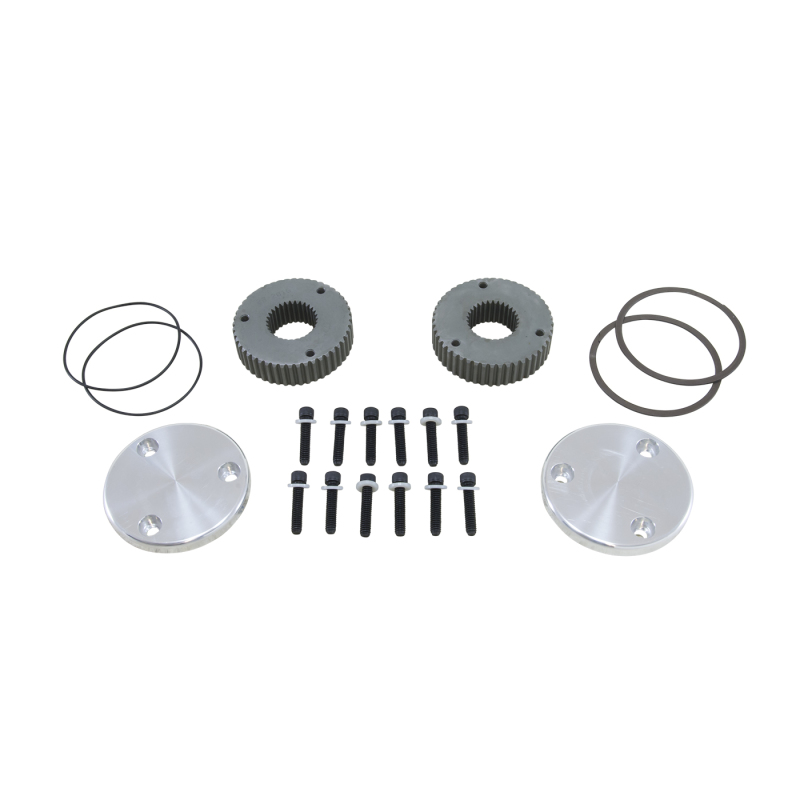 Yukon Gear Hardcore Drive Flange Kit For Dana 60 / 30 Spline Outer Stubs. Yukon Engraved Caps - YHC50003