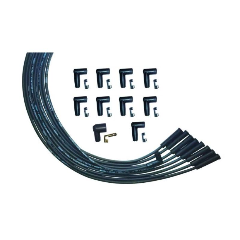 Moroso Universal V8 Str Plug HEI Unsleeved Ultra Spark Plug Wire Set - Black - 51001