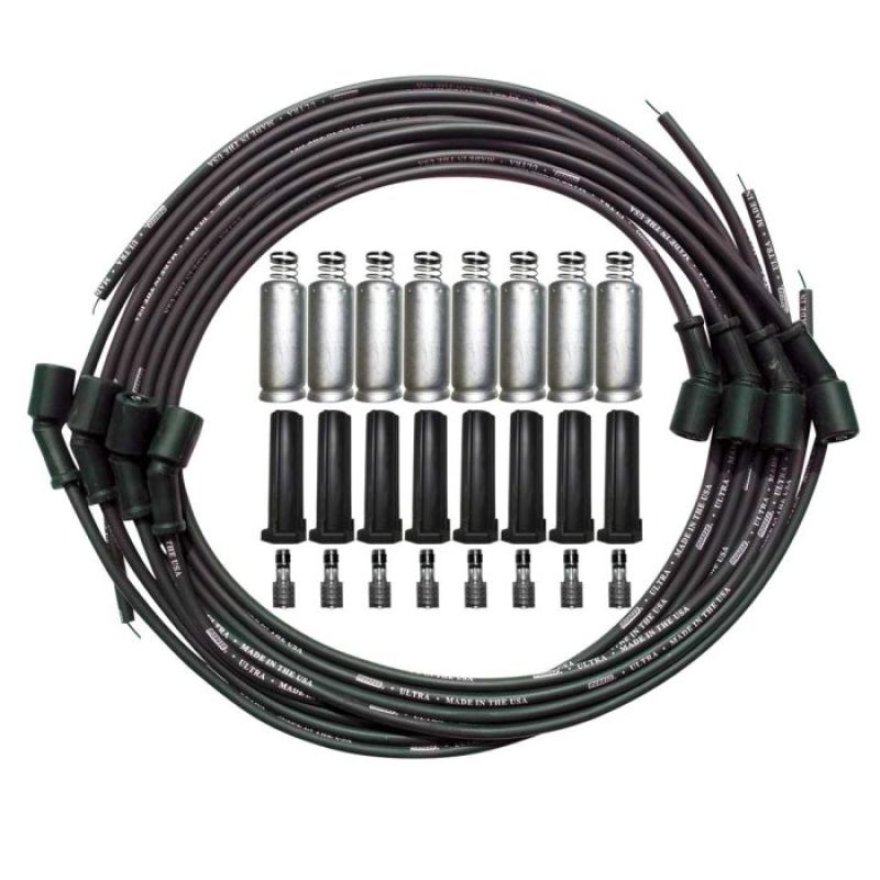 Moroso Universal GM LS Unsleeved Ultra Spark Plug Wire Set - Black - 51011