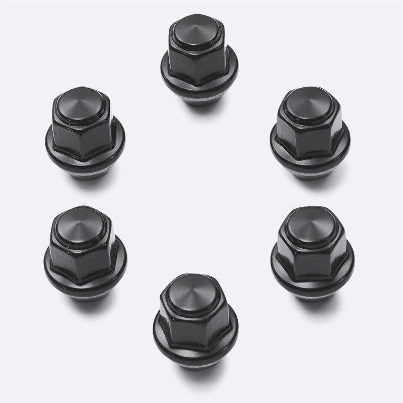 Ford Racing M12 x 1.5 Black Lug Nut - Set of 6 - M-1012-BR