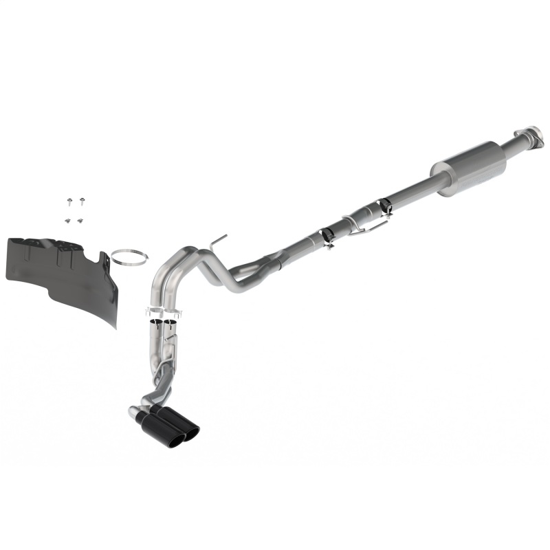 Ford Racing 21-22 F-150 2.7L/3.5L/5.0L Side Exit Extreme Exhaust - Black Tips - M-5200-FEBS