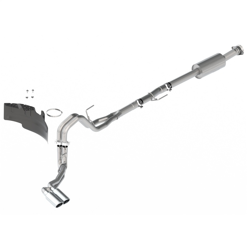 Ford Racing 21-22 F-150 2.7L/3.5L/5.0L Side Exit Extreme Exhaust - Chrome Tips - M-5200-FECS