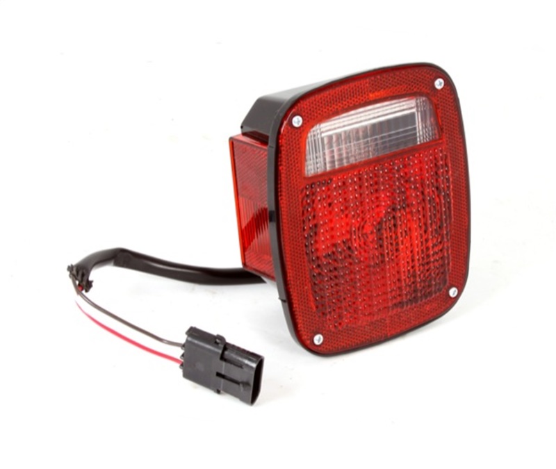 Omix Tail Light Black Housing LH 87-90 Jeep Wrangler - 12403.11