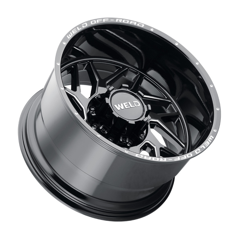 Weld Off-Road W117 20X9 Fulcrum 8X165.1 ET00 BS5.00 Gloss Black MIL 125.1 - W11709082500