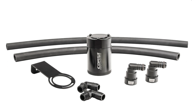 Corsa 2021-2024 Dodge Ram TRX Crew Cab Aluminum Oil Catch Can w/Mounting Bracket - CC0008