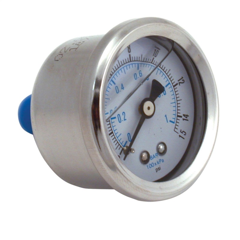 Spectre Fuel Pressure Gauge (Liquid Filled) 0-15psi - 2515