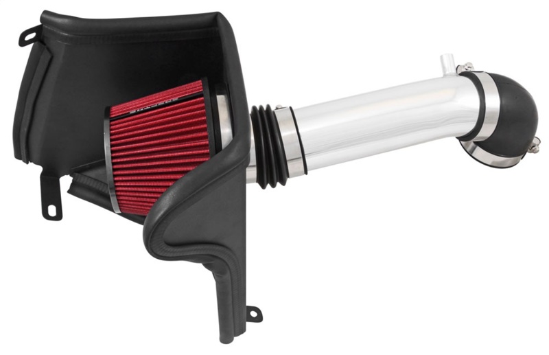 Spectre 91-01 Jeep Cherokee L6-4.0L F/I Air Intake Kit - Polished w/Red Filter - 9051