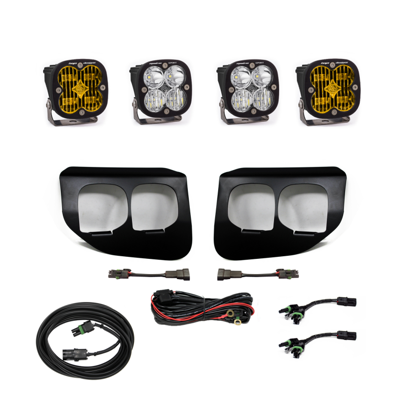 Baja Designs Ford Super Duty (20-On) Fog Lights Dual FPK Amber SAE/Sport DC Baja Designs - 447739