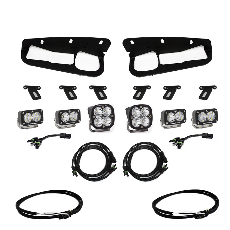 Baja Designs 2021+ Ford Bronco Fog Pocket Kit 21-Up Pro w/Upfitter - 447763UP