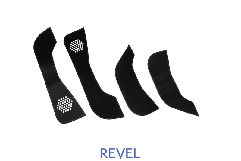 Revel GT Design Kick Panel Cover (White Stitch) 16-19 Tesla Model 3 - 4 Pieces - 1TR5GDAX01W