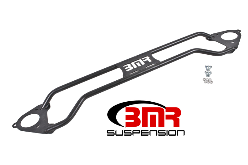 BMR 16-17 6th Gen Camaro Front Twin Tube Design Strut Tower Brace - Black Hammertone - STB019H