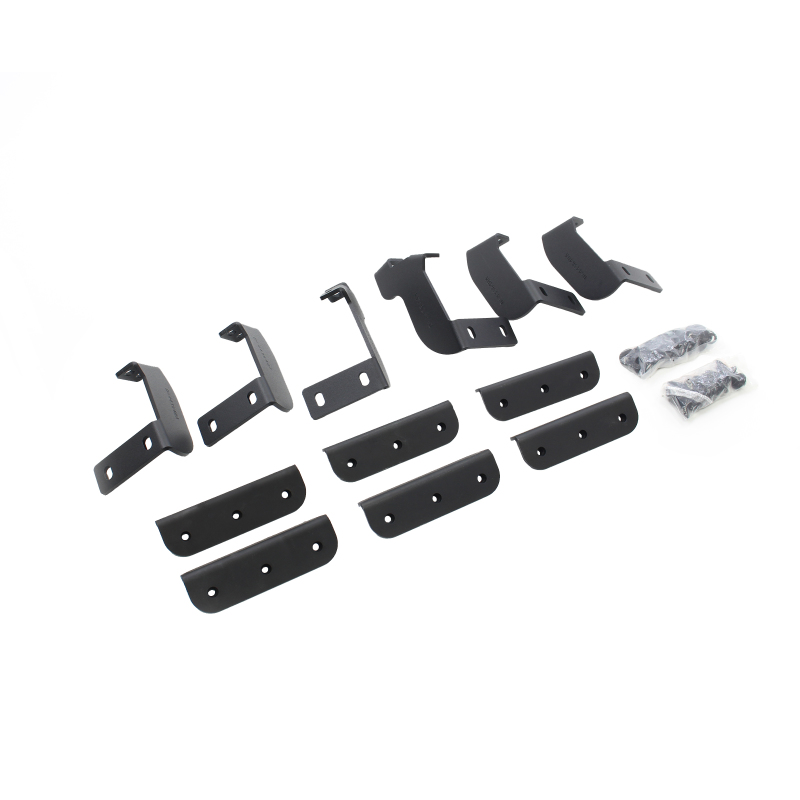 Go Rhino 2022 Toyota Tundra Crew Max Brackets for Dominator Extreme SideSteps - Tex. Black - D64436TK