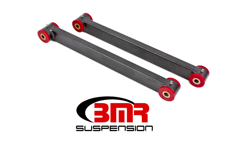 BMR 05-14 S197 Mustang Non-Adj. Boxed Lower Control Arms (Polyurethane) - Black Hammertone - TCA032H