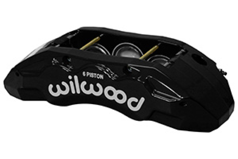 Wilwood Caliper-TX6R- R/H - Black 1.62/1.38/1.38in Pistons 1.38in Disc - 120-14599-BK