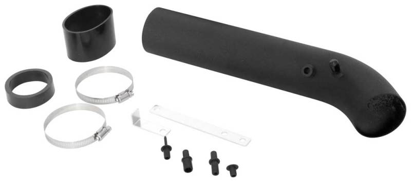 Spectre Universal Intake Tube Kit 3in. - Aluminum - Black - 8219K