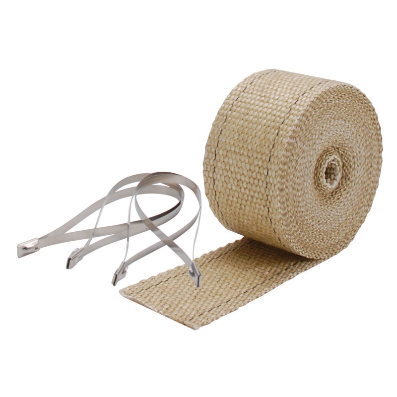 DEI Exhaust Wrap Kit - Pipe Wrap and Locking Tie - Tan - 10122