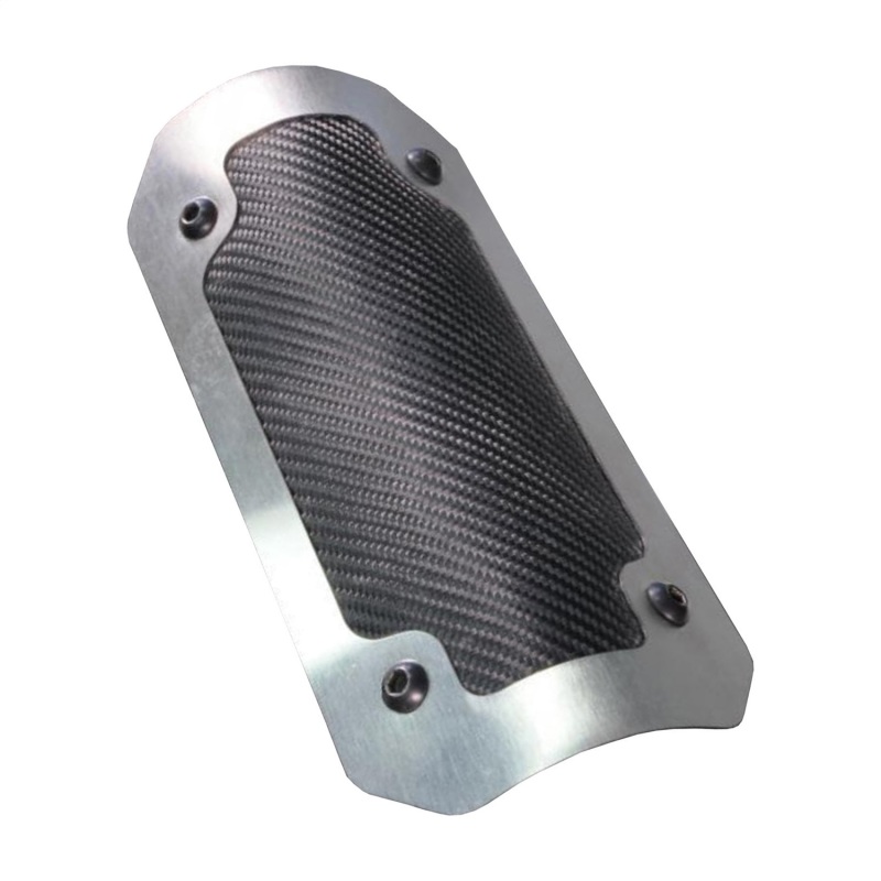 DEI Powersport Flexible Heat Shield -4in x 8in - Brushed/Onyx - 10902
