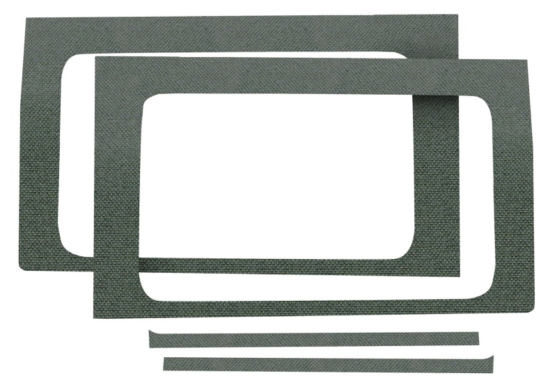 DEI 18-23 Jeep Wrangler JL 2-Door Boom Mat Rear Side Window Trim - 2 Piece - Gray - 50269