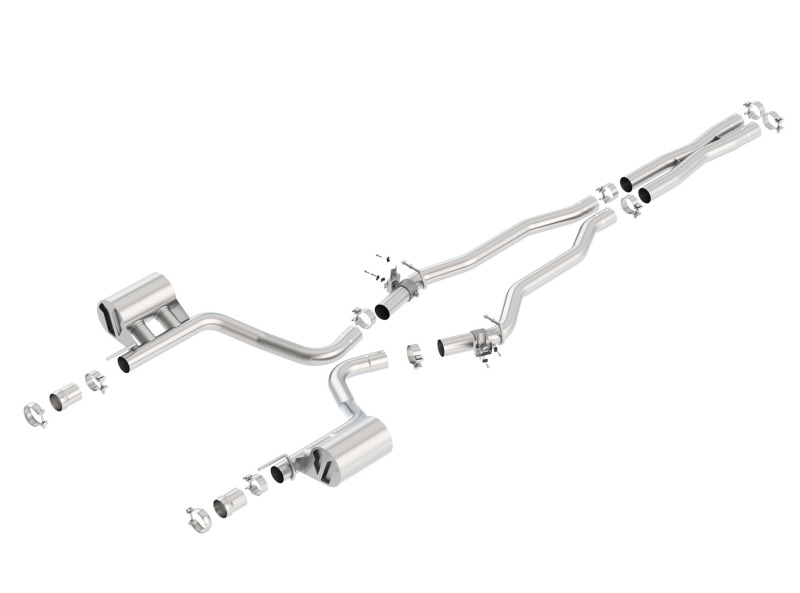 Borla 2015 Dodge Challenger SRT/392 Hemi 6.4L V8 ATAK Catback Exhaust w/ Valves Factory Bezel - 140641