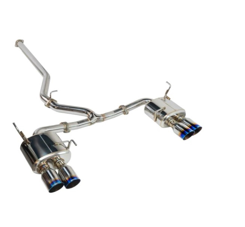 Remark 2022+ Subaru WRX Cat-Back Exhaust w/ Burnt Stainless Tip Cover - RK-C4076S-02T