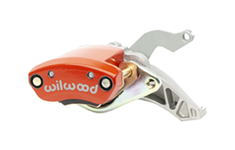 Wilwood Caliper - MC4 Mechanical Right Hand - Red 1.19in Piston 1.10in Rotor - Red - 120-15484-RD