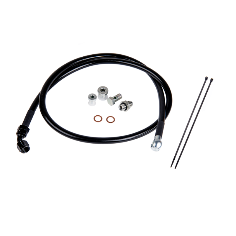 Fleece Performance Duramax Remote Turbo Oil Feed Line Kit for 01-16 6.6L Duramax Turbochargers - FPE-DTFL-0116