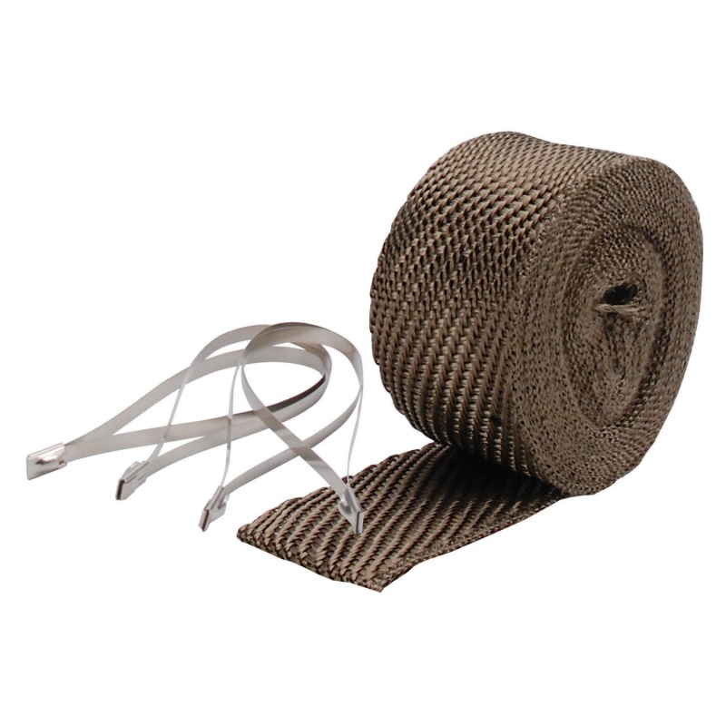 DEI Exhaust Wrap Kit - Pipe Wrap and Locking Tie - Titanium - 10123