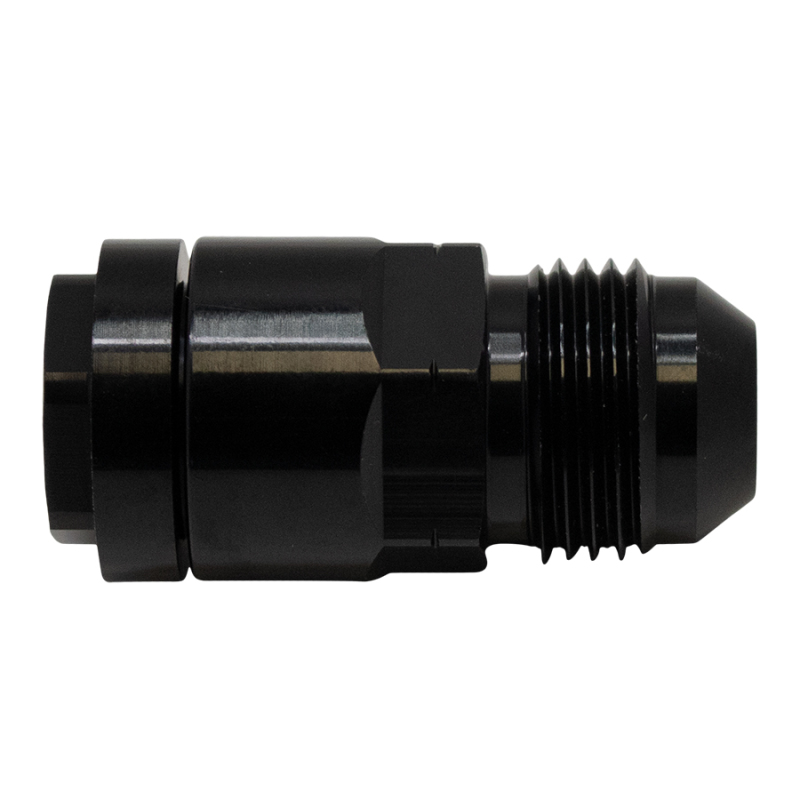 DeatschWerks 8AN Male Flare to 3/8in Female EFI Quick Connect Adapter - Anodized DW Titanium - 6-02-0104-B