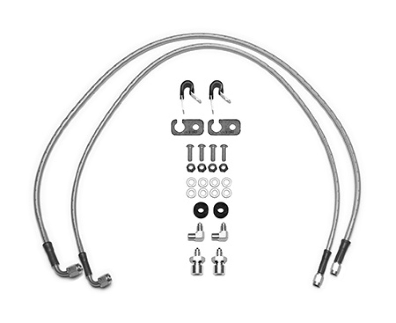 Wilwood 18-22 Jeep JL Flexline Kit 33in -3 M10-1.0 IF 1/8-27 NPT Straight 90 Degree - 220-15927