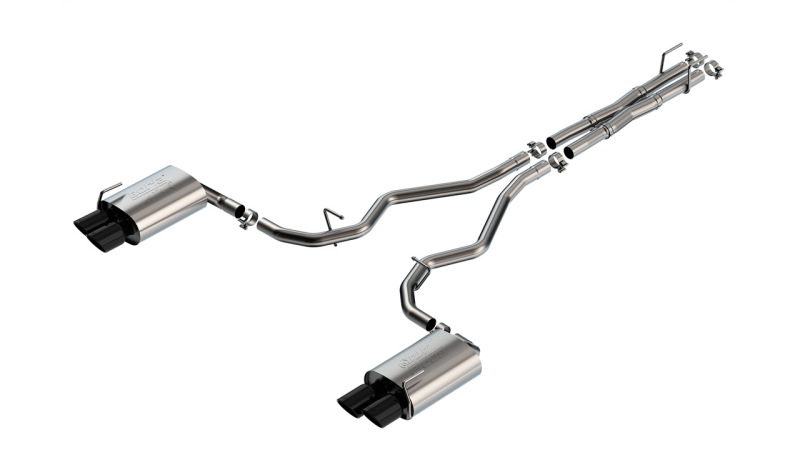 Borla 19-22 Ford Explorer 3.0L V6 AT AWD 4DR 2.25in ATAK Catback Exhaust - Black Chrome Tip - 140894BC